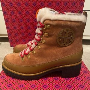 New Tory Burch Shearling Boots